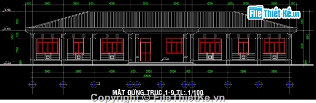 Bản vẽ,Bản vẽ chi tiết,Bản vẽ mặt bằng,mẫu giáo,mặt bằng,Bản vẽ mặt đứng